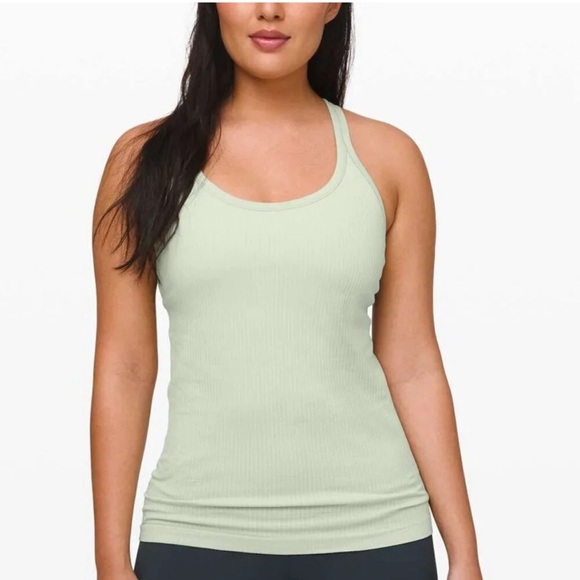 lululemon athletica Tops - Lululemon Ebb to Street Green Fern size 6 - Lululemon Tank top lime green